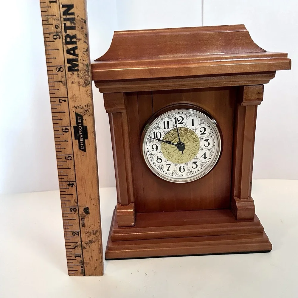 Vintage Mantel Clock From West Virginia Home Support Beam 100 Yr Old